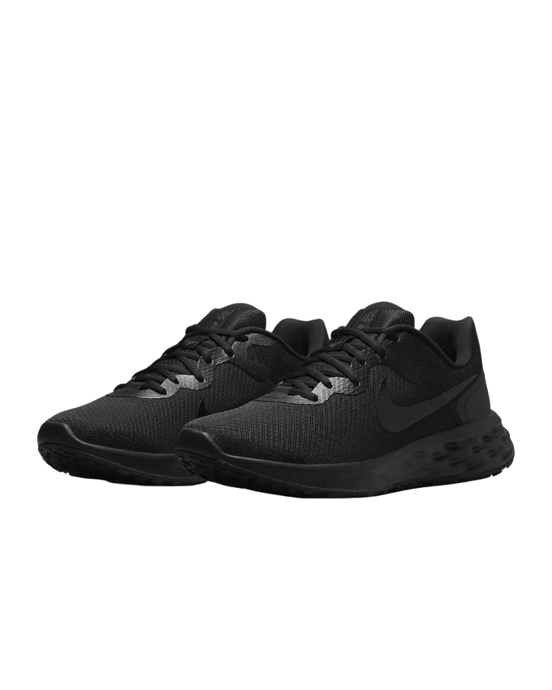 Mens Nike Revolution 6 Next Nature Black/ Dark Smoke Grey Running Shoes
