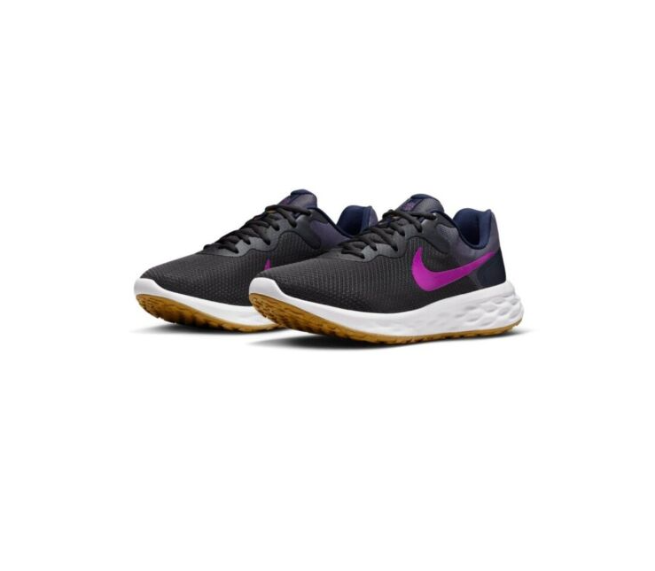 Mens Nike Revolution 6 Next Nature Anthracite Vivid Purple Running Shoes