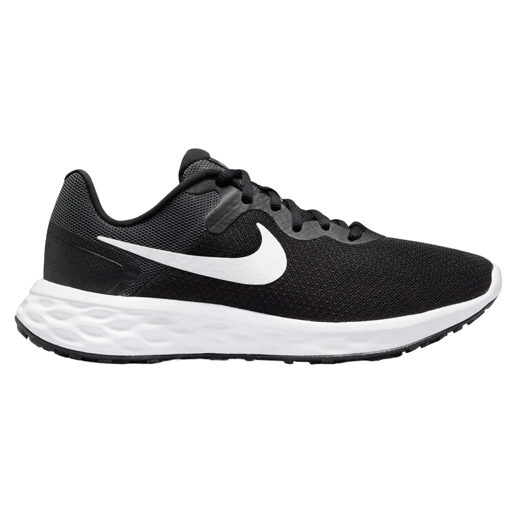 Womens Nike Revolution 6 Next Nature Black/ White Athletic Running Shoes