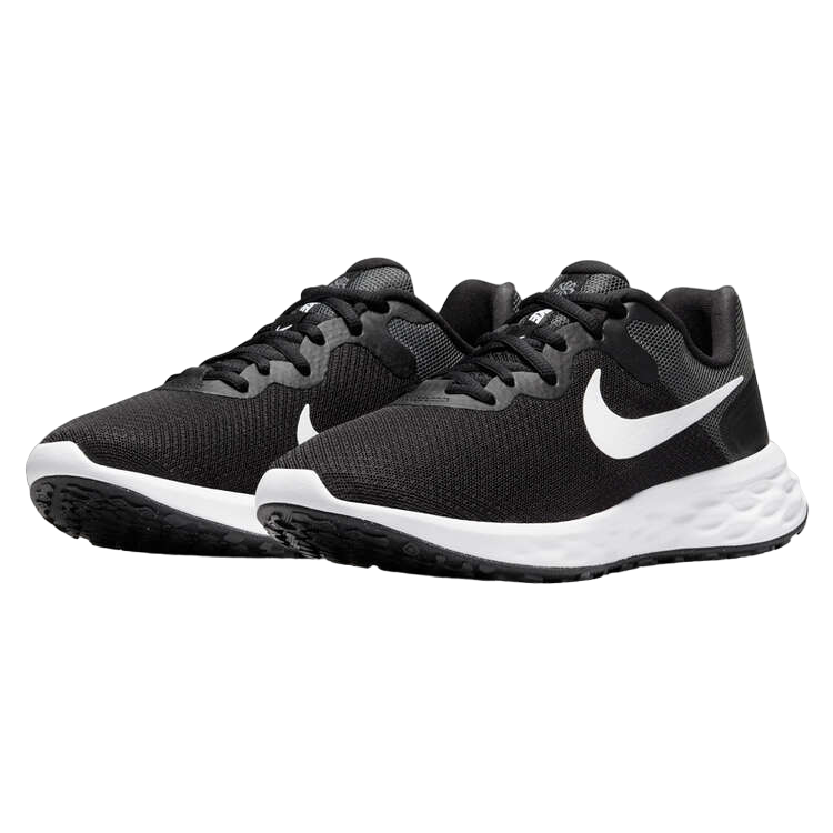 Womens Nike Revolution 6 Next Nature Black/ White Athletic Running Shoes
