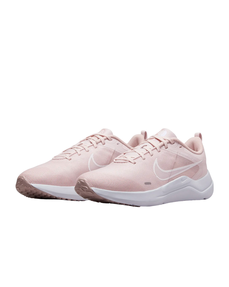 Womens Nike Downshifter 12 Barely Rose Pink/ White Athletic Running Shoes