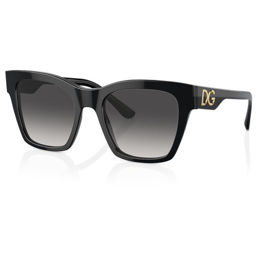 Womens Dolce & Gabbana Print Family DG 4384 Sunglasses Black