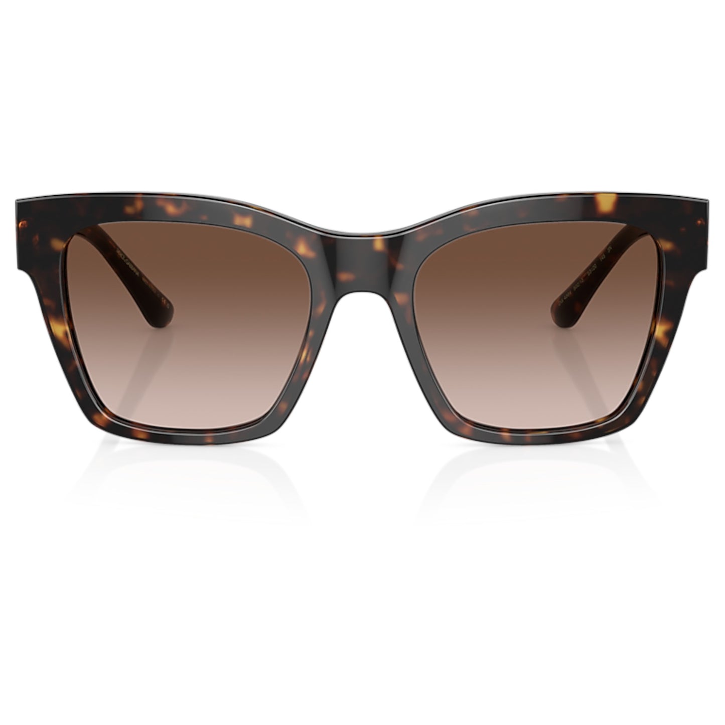 Women Dolce&Gabbana Dg4384 502/13 Tortoise Square Gradient Brown Sunglasses