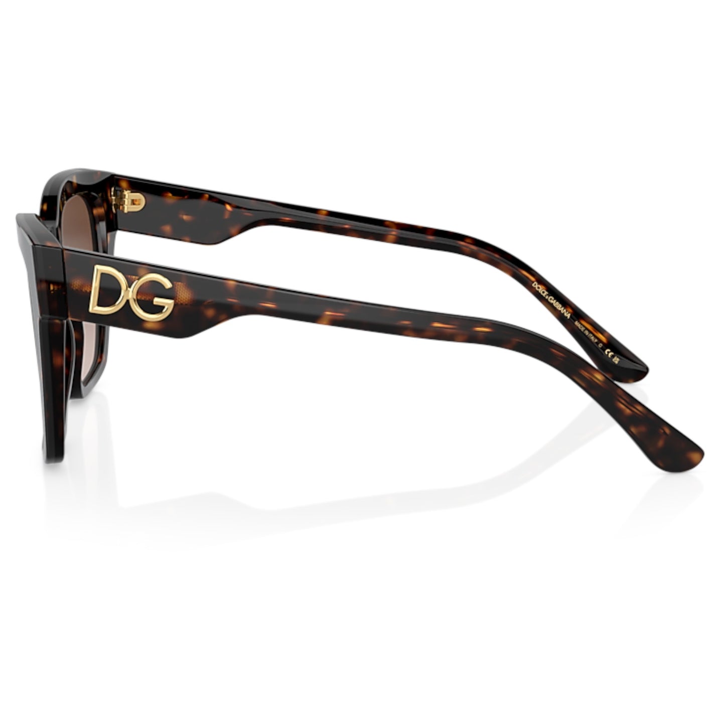 Women Dolce&Gabbana Dg4384 502/13 Tortoise Square Gradient Brown Sunglasses