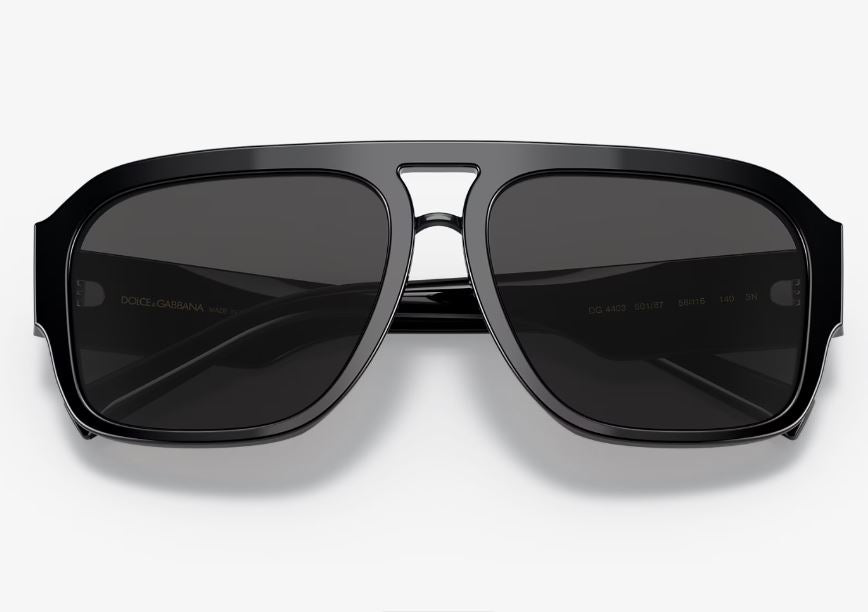 Mens Dolce & Gabbana DG4403 Sunglasses Black/ Dark Grey