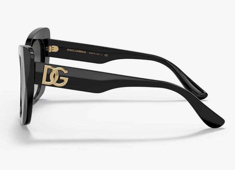 Womens Dolce & Gabbana Sunglasses Dg4405 Black/ Grey Gradient Sunnies