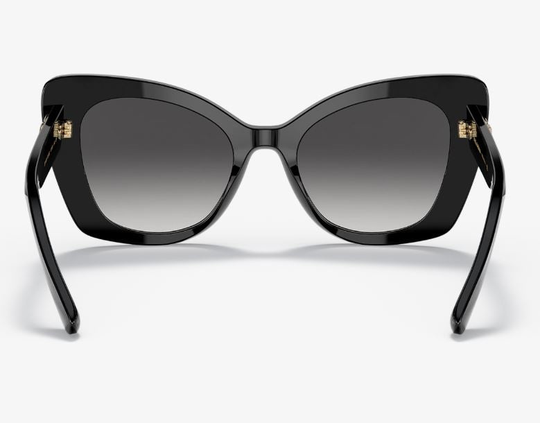 Womens Dolce & Gabbana Sunglasses Dg4405 Black/ Grey Gradient Sunnies