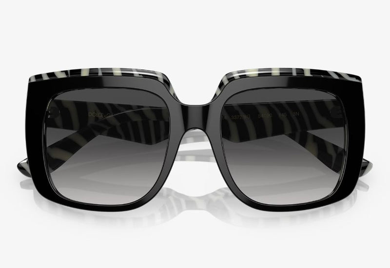 Womens Dolce & Gabbana Sunglasses Dg4414 Top Black On Zebra Sunnies