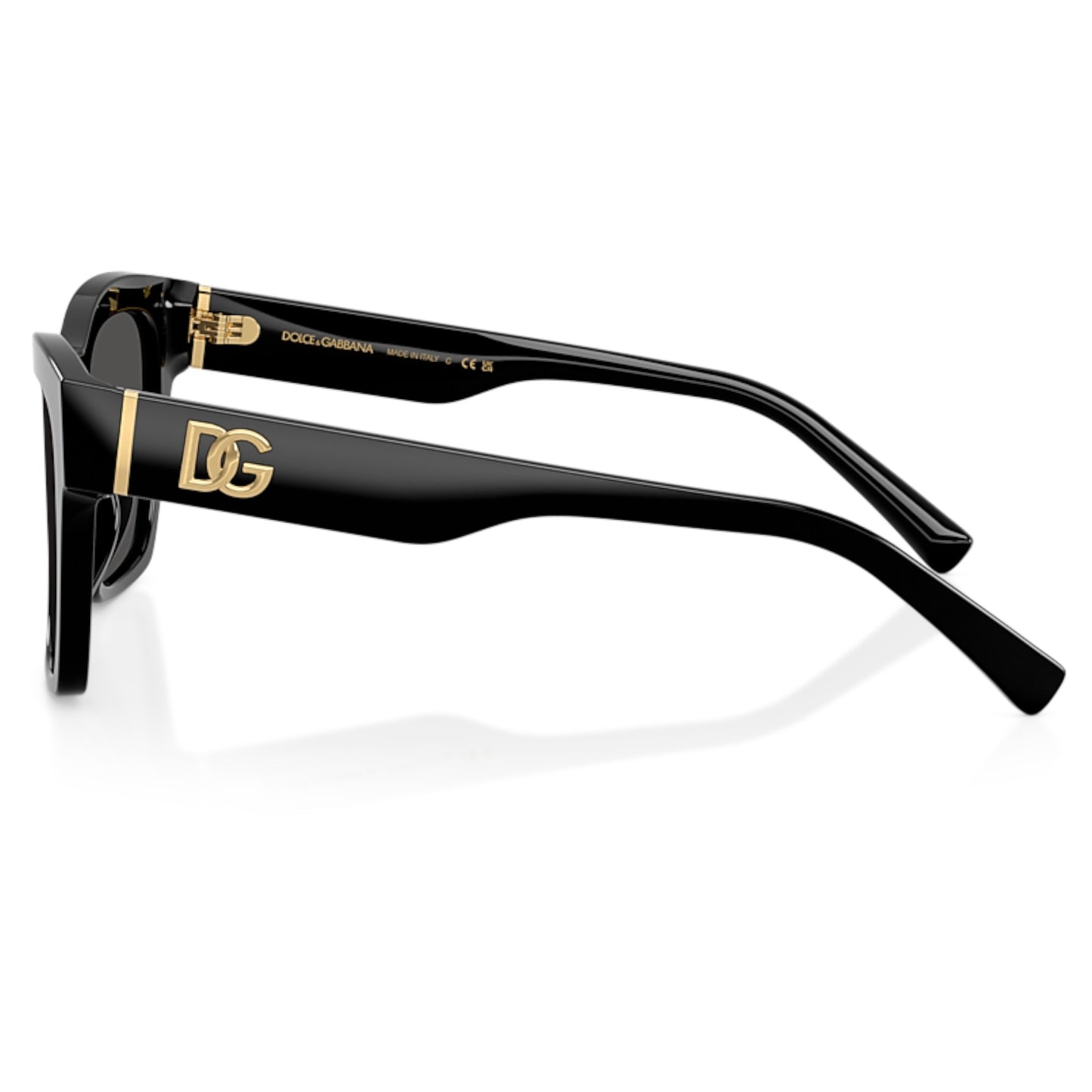 Women Dolce&Gabbana Dg4512 501/87 Black Square Dark Grey Sunglasses
