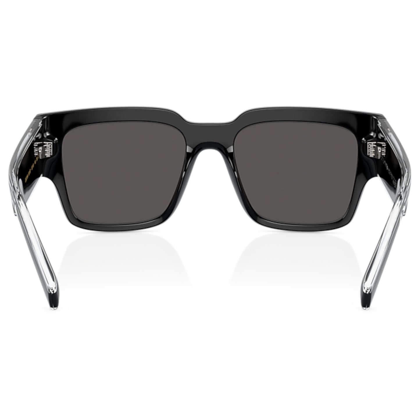 Men Dolce & Gabbana Dg6184 501/87 Black Square Dark Grey Sunglasses