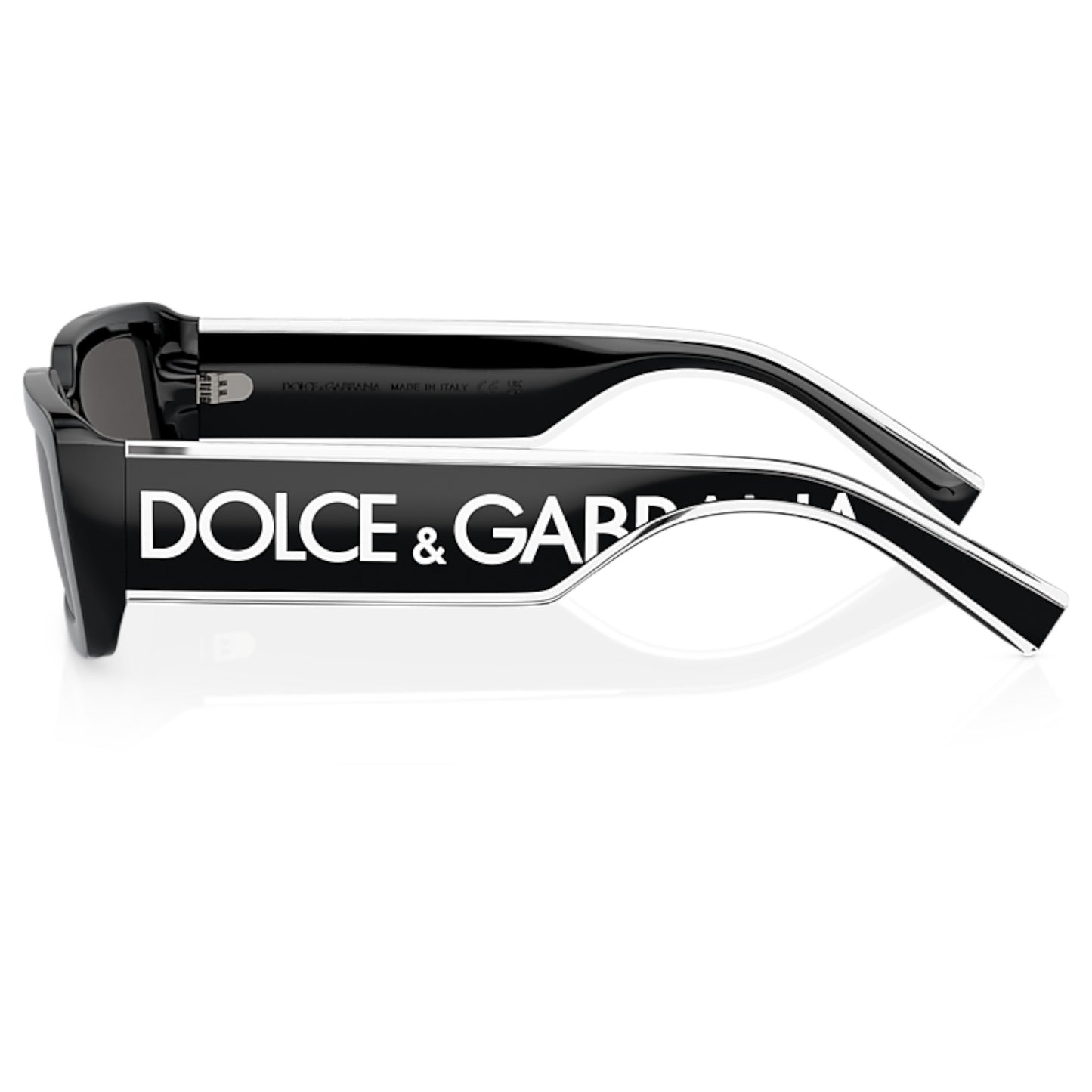 Women Dolce&Gabbana Dg6187 501/87 Black Rectangle Dark Grey Sunglasses