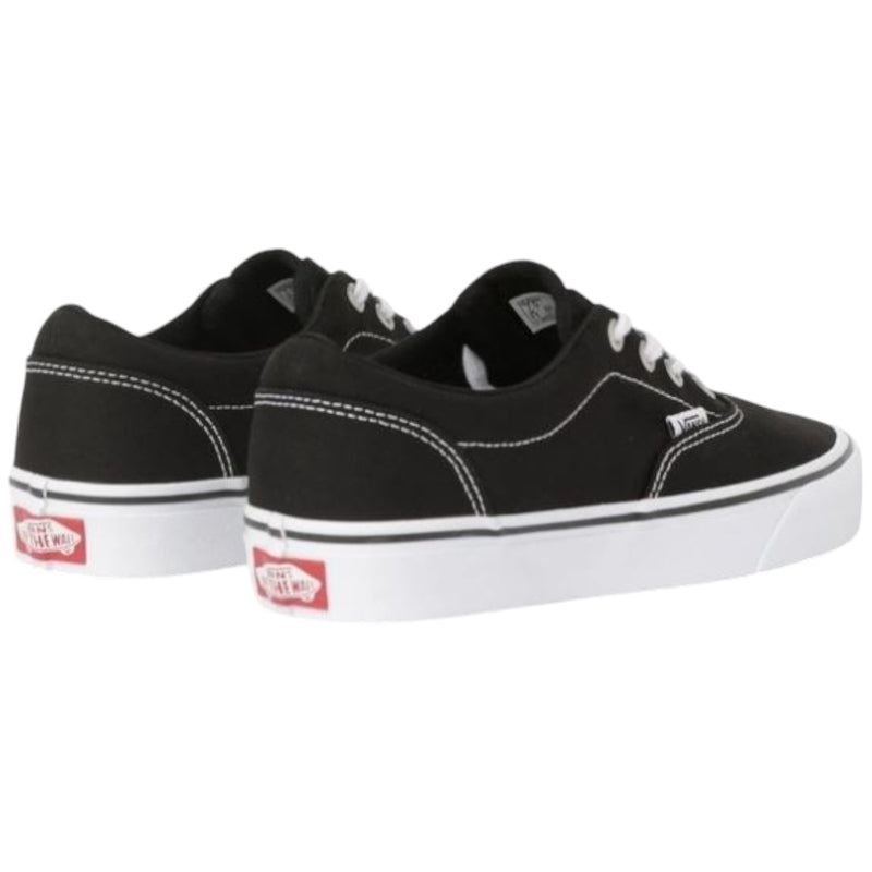 Womens Vans Doheny Canvas Black/White Classic Lace Up Shoes