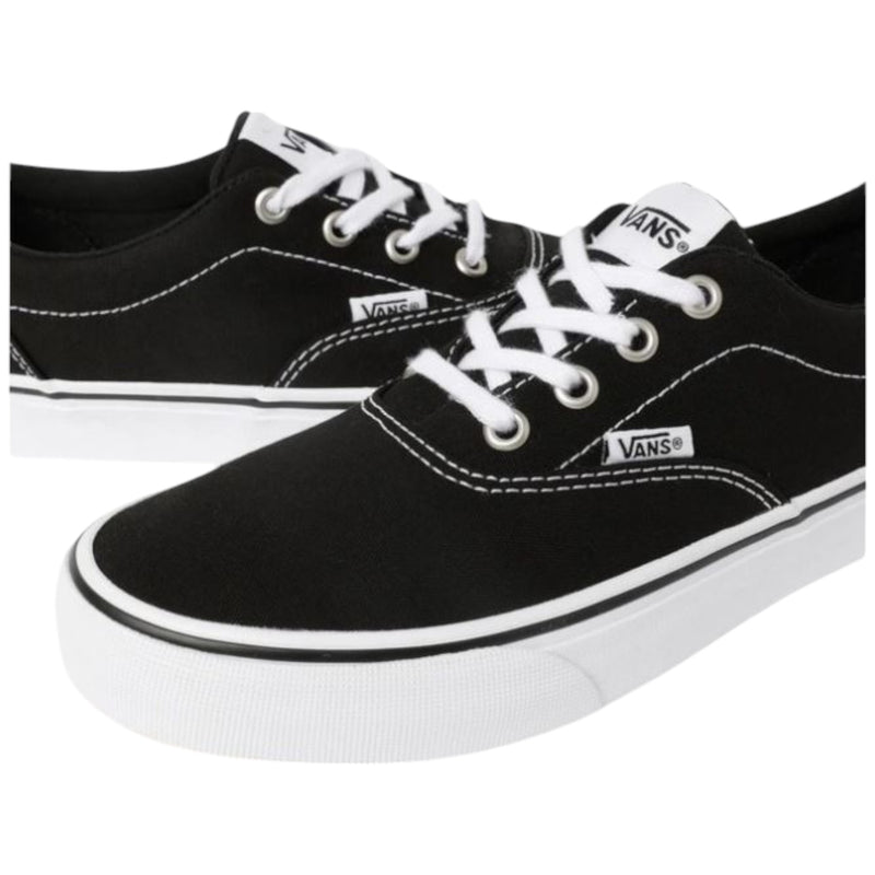 Womens Vans Doheny Canvas Black/White Classic Lace Up Shoes