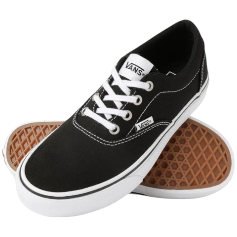 Womens Vans Doheny Canvas Black/White Classic Lace Up Shoes