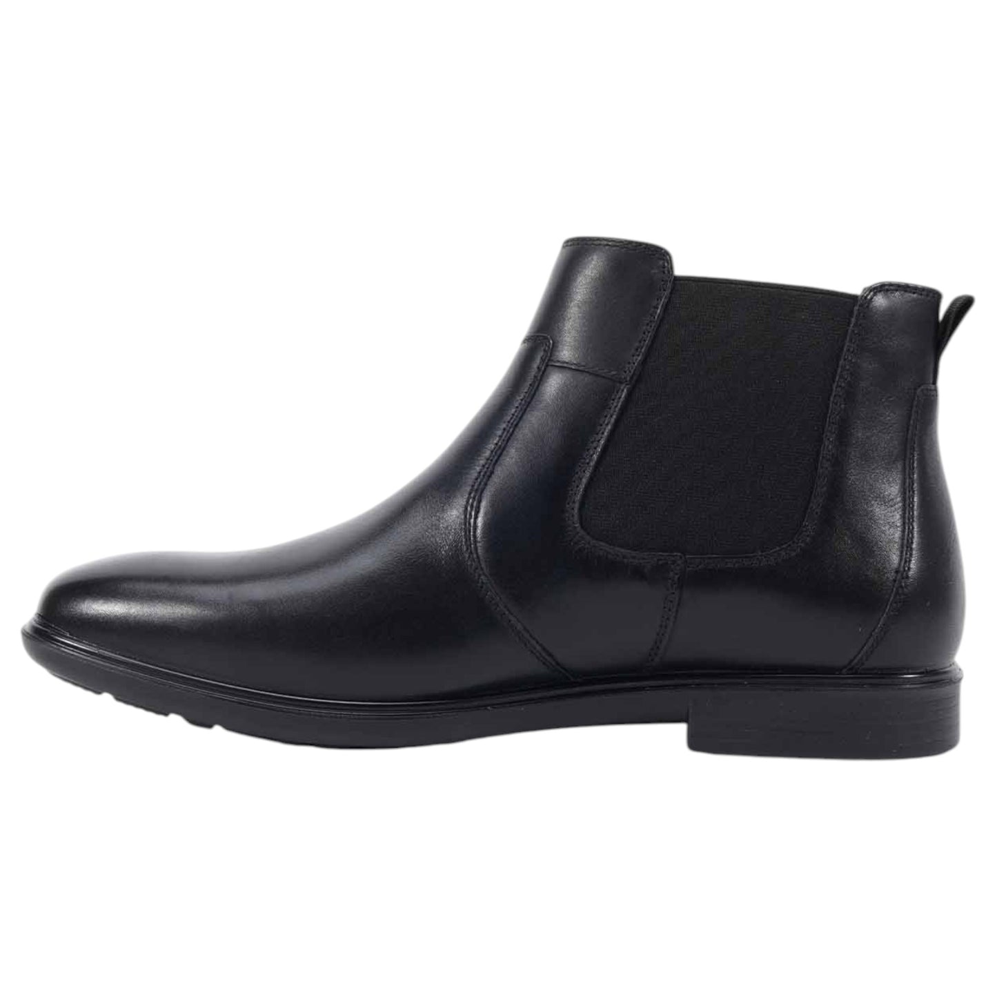 Mens Clarks Dorset Chelsea Black Boots