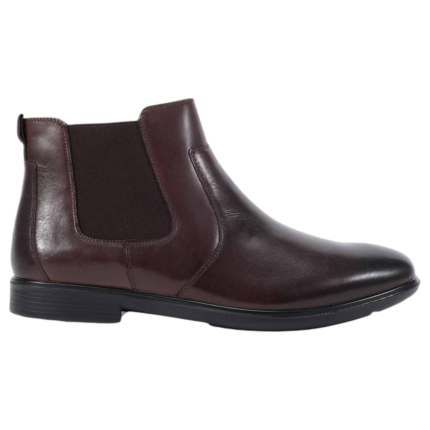 Mens Clarks Dorset Chelsea Brown Boots