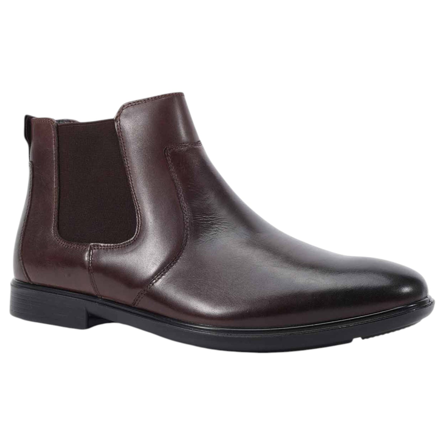 Mens Clarks Dorset Chelsea Brown Boots