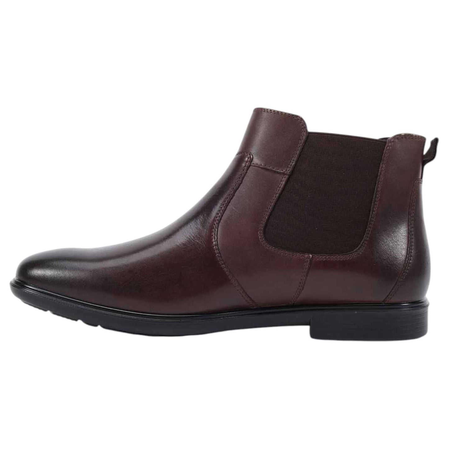 Mens Clarks Dorset Chelsea Brown Boots