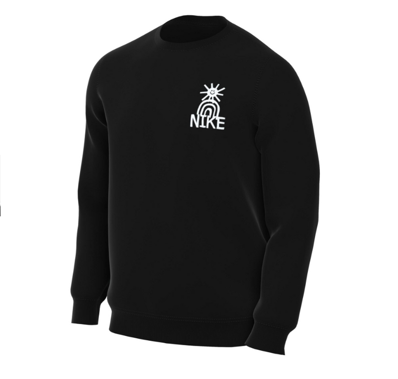 Mens Nike Sportswear Bb Crew Sweatshirt Everyday Black Jumper