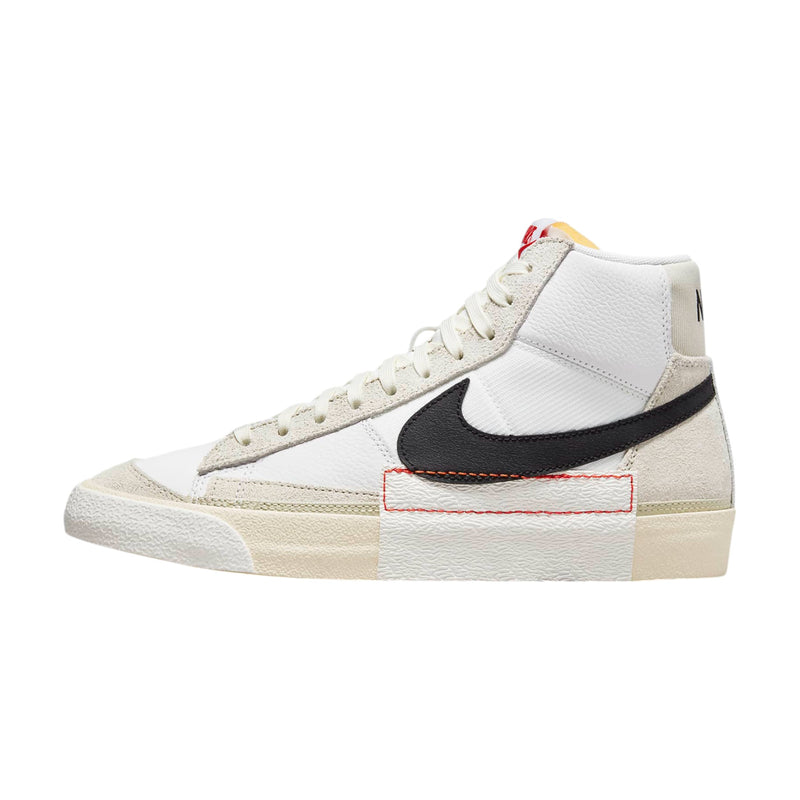 Mens Nike Blazer Mid 77 Pro Club Remastered White/ Black Athletic Shoes