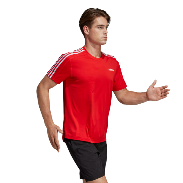 2 x Adidas Mens D2d 3-Stripes Training Active Tee T-Shirt