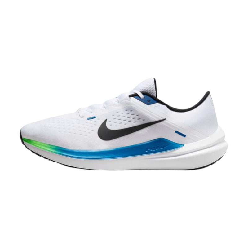 Mens Nike Air Winflo 10 White/ Blue Athletic Running Shoes