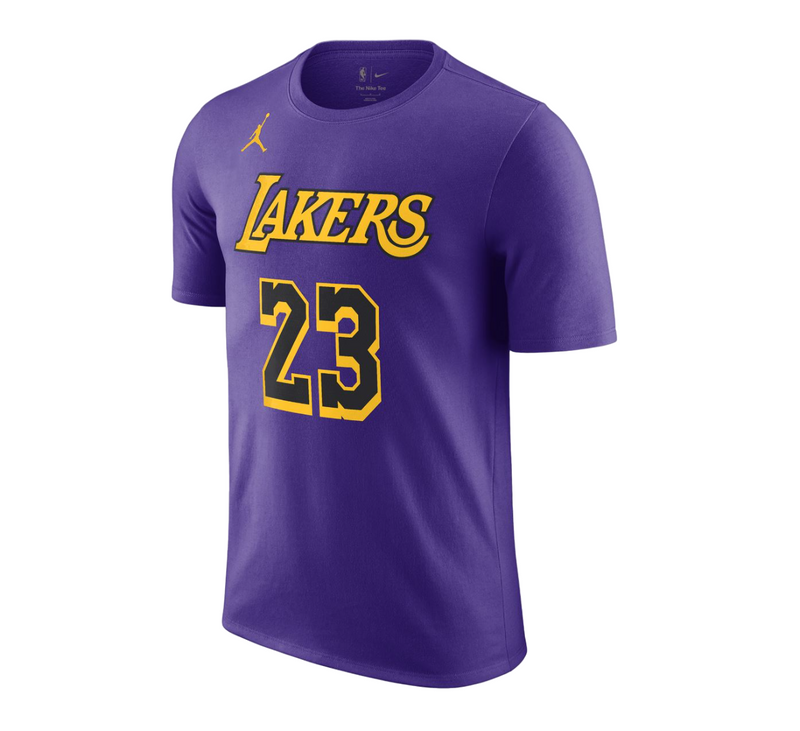 3 x Mens Nike Air Jordan Lebron James Lakers Purple Statement Jersey T-Shirt