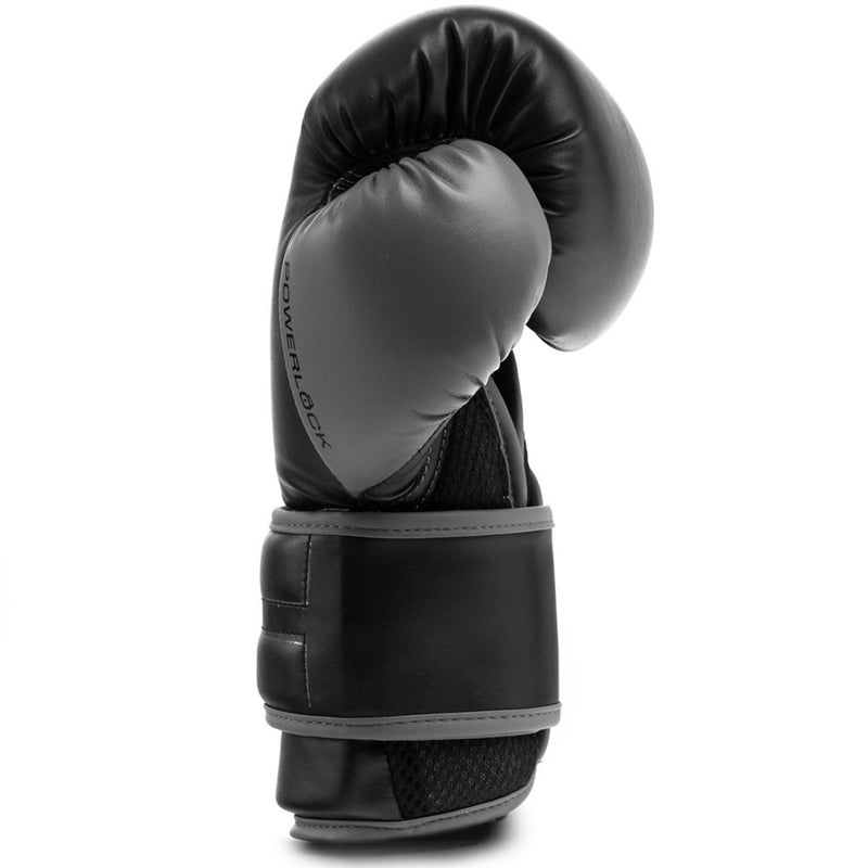 Everlast Powerlock2 Training Boxing Gloves 12Oz Black/Grey