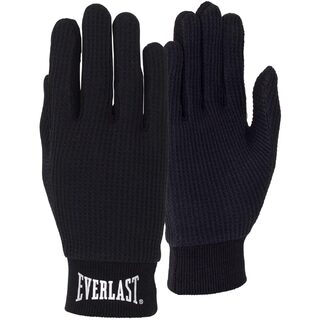 Unisex Adults Everlast Cotton Liner Gloves Black