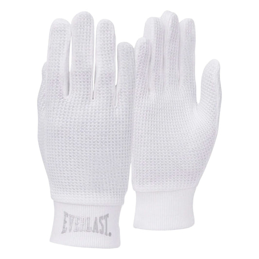 Unisex Adults Everlast Cotton Liner Gloves White