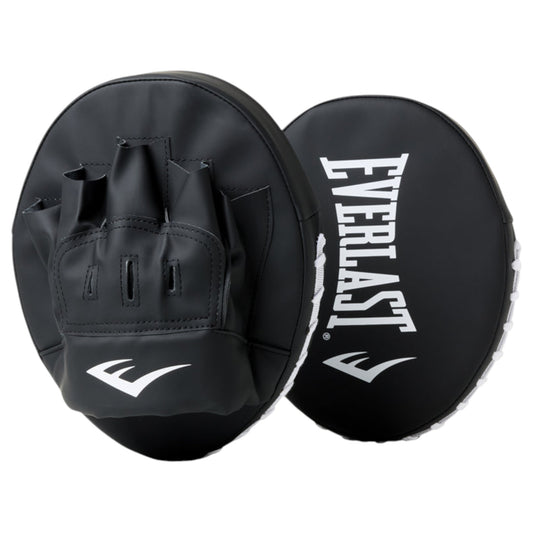 Unisex Adults Everlast ELITE TEMPO FOCUS Boxing Focus Boxing Mitts Black/White