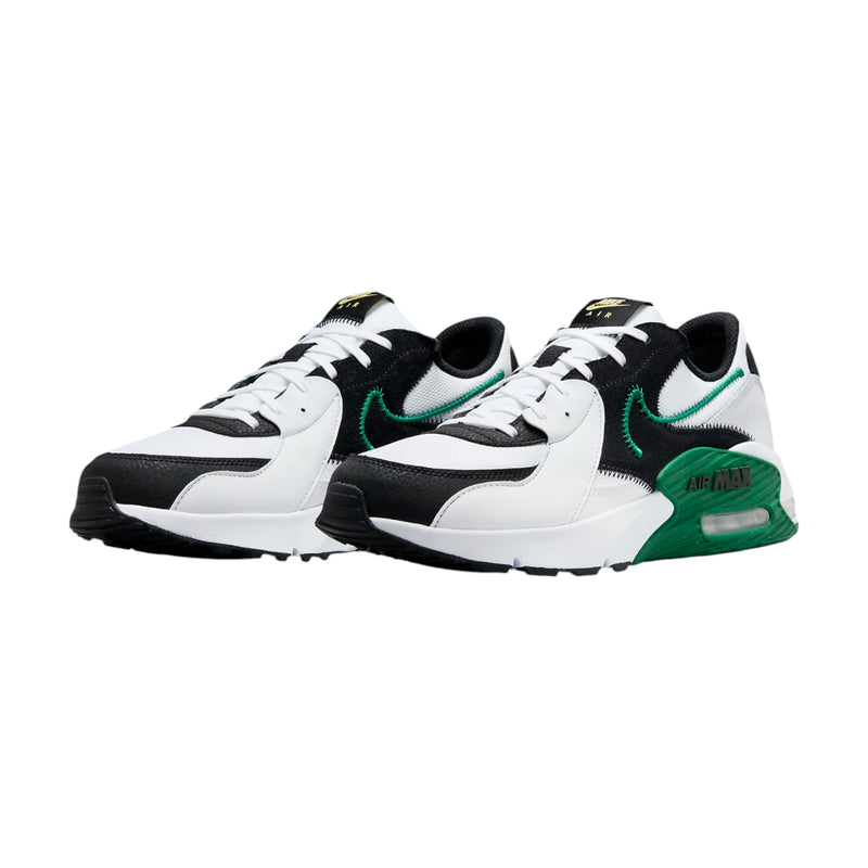 Mens Nike Air Max Excee White/ Black/ Green Athletic Shoes