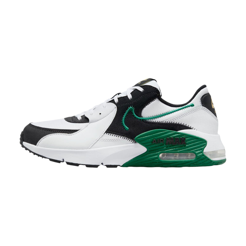 Mens Nike Air Max Excee White/ Black/ Green Athletic Shoes