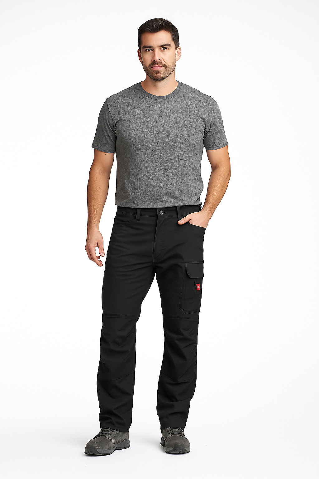 Mens Hard Yakka Legends Cargo Workwear Pants Black