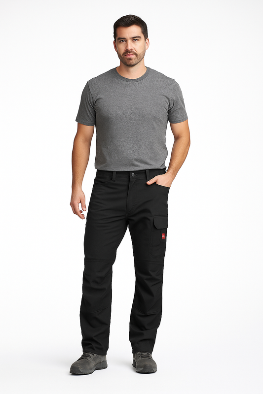 Mens Hard Yakka Legends Cargo Workwear Pants Black