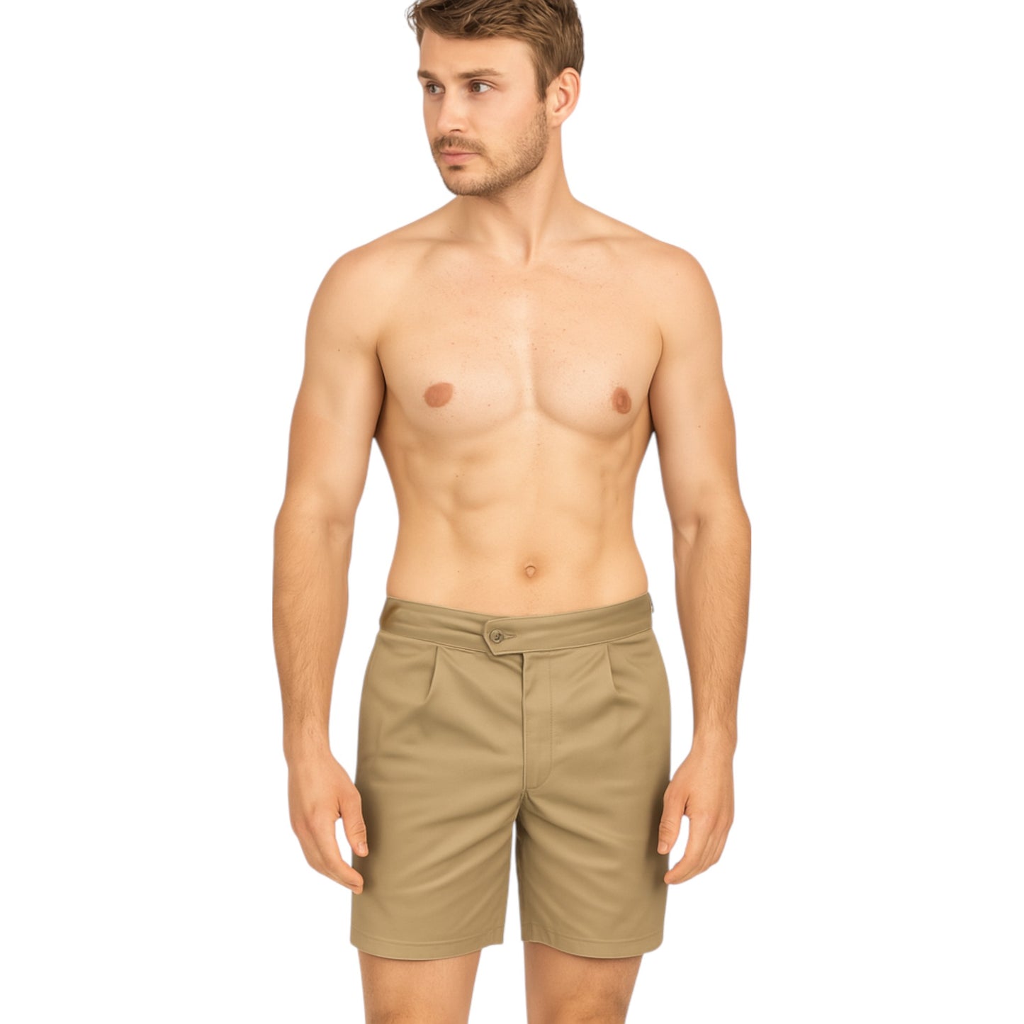 Mens KingGee Drill Utility Shorts Khaki