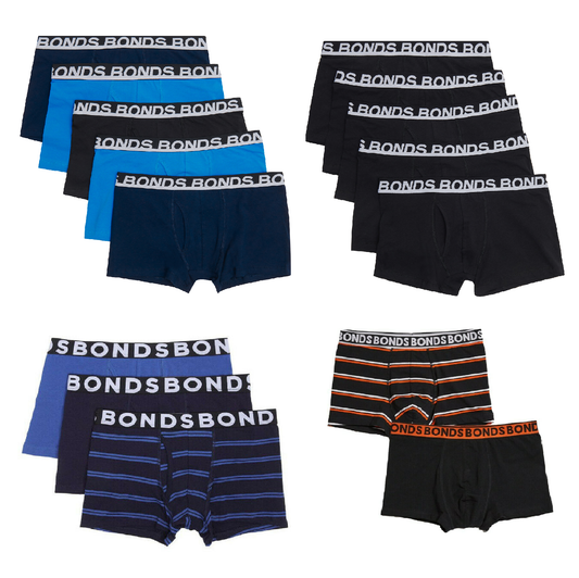 Mens Bonds Everyday Trunks Underwear Mixed Lot