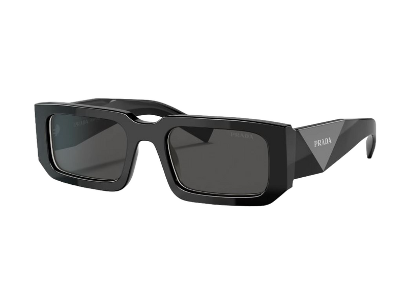 Mens Prada Sunglasses Pr 06Ys Black/White Dark Grey Sunnies