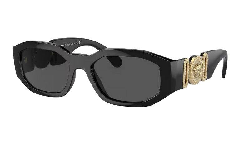 Womens Versace Sunglasses Ve4361 Biggie Black/ Dark Grey Sunnies