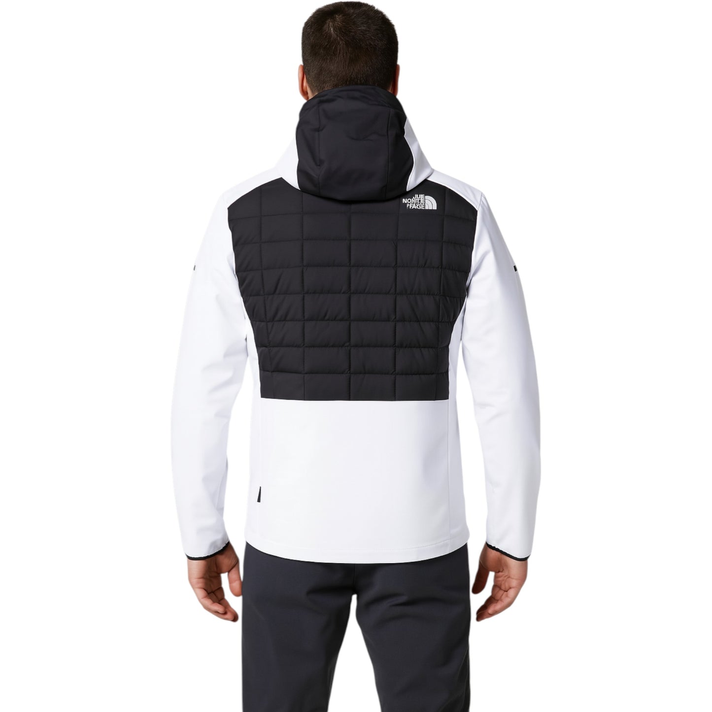 Mens The North Face Lab Hybrid Thermoball Jacket Hooded Hoodie Black/ White