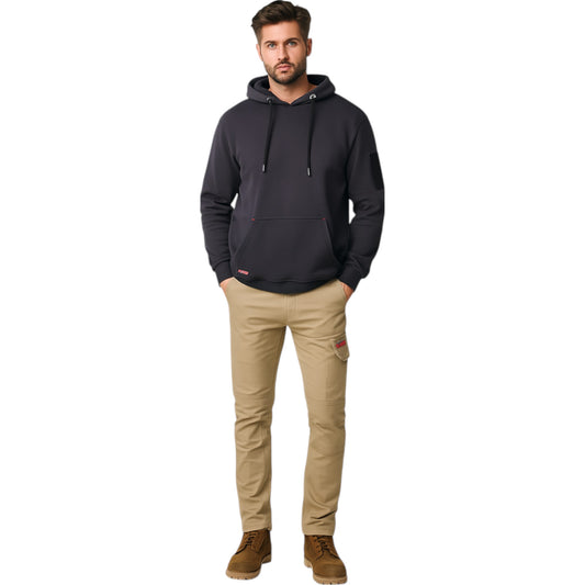 Mens Hard Yakka 3056 Stretch Canvas Cargo Workwear Pants Khaki