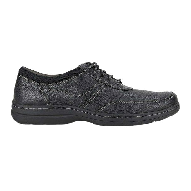 Mens Hush Puppies Elkhound Mt Oxford Leather Extra Wide Black Shoes
