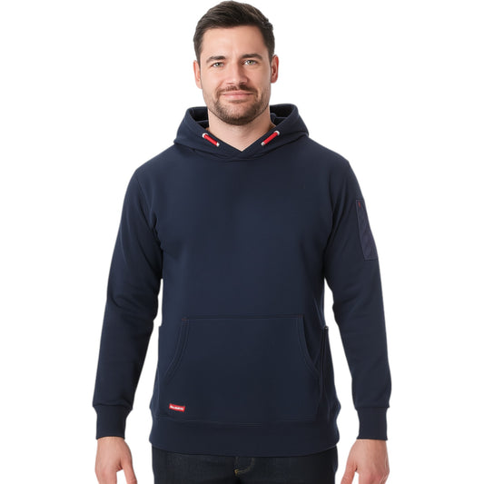 Mens Hard Yakka Workwear Fleece Hoodie Navy