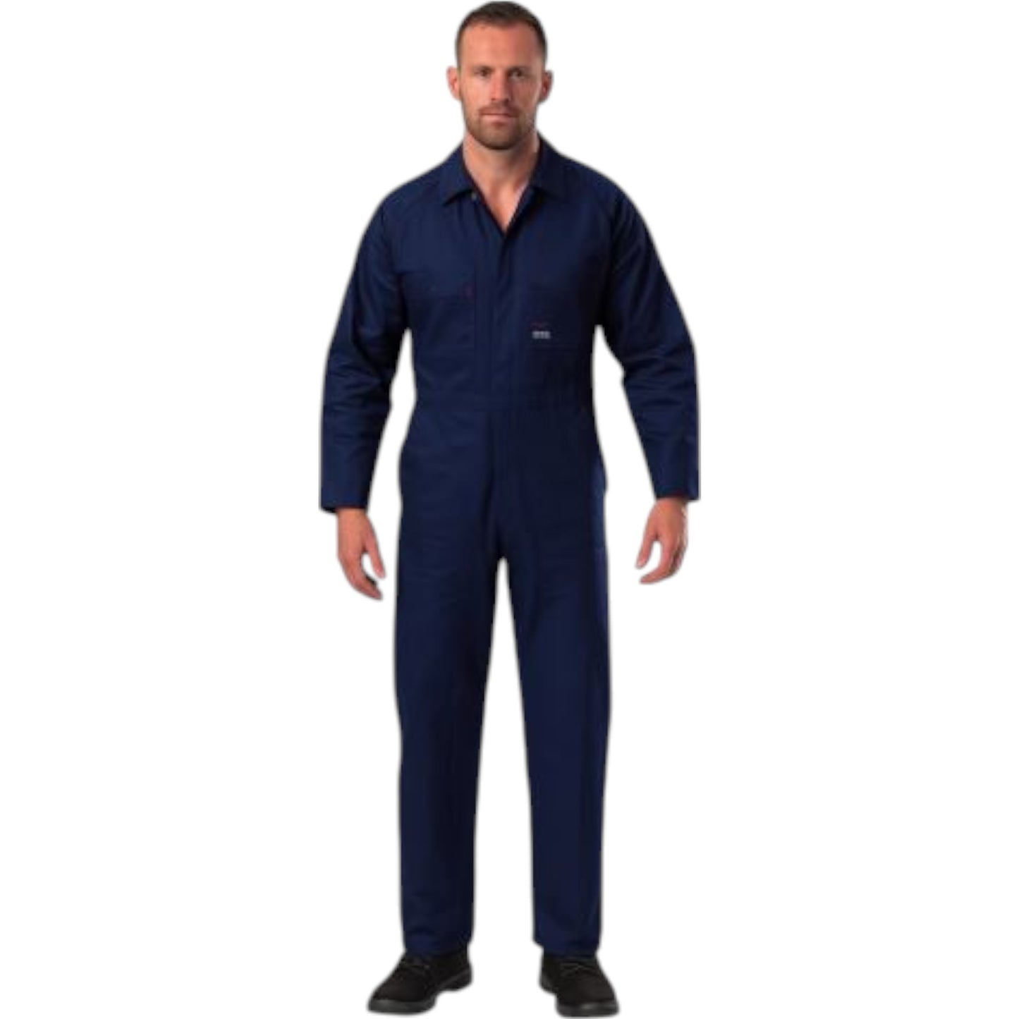 Mens Hard Yakka Foundations Cotton Drill Coverall Navy