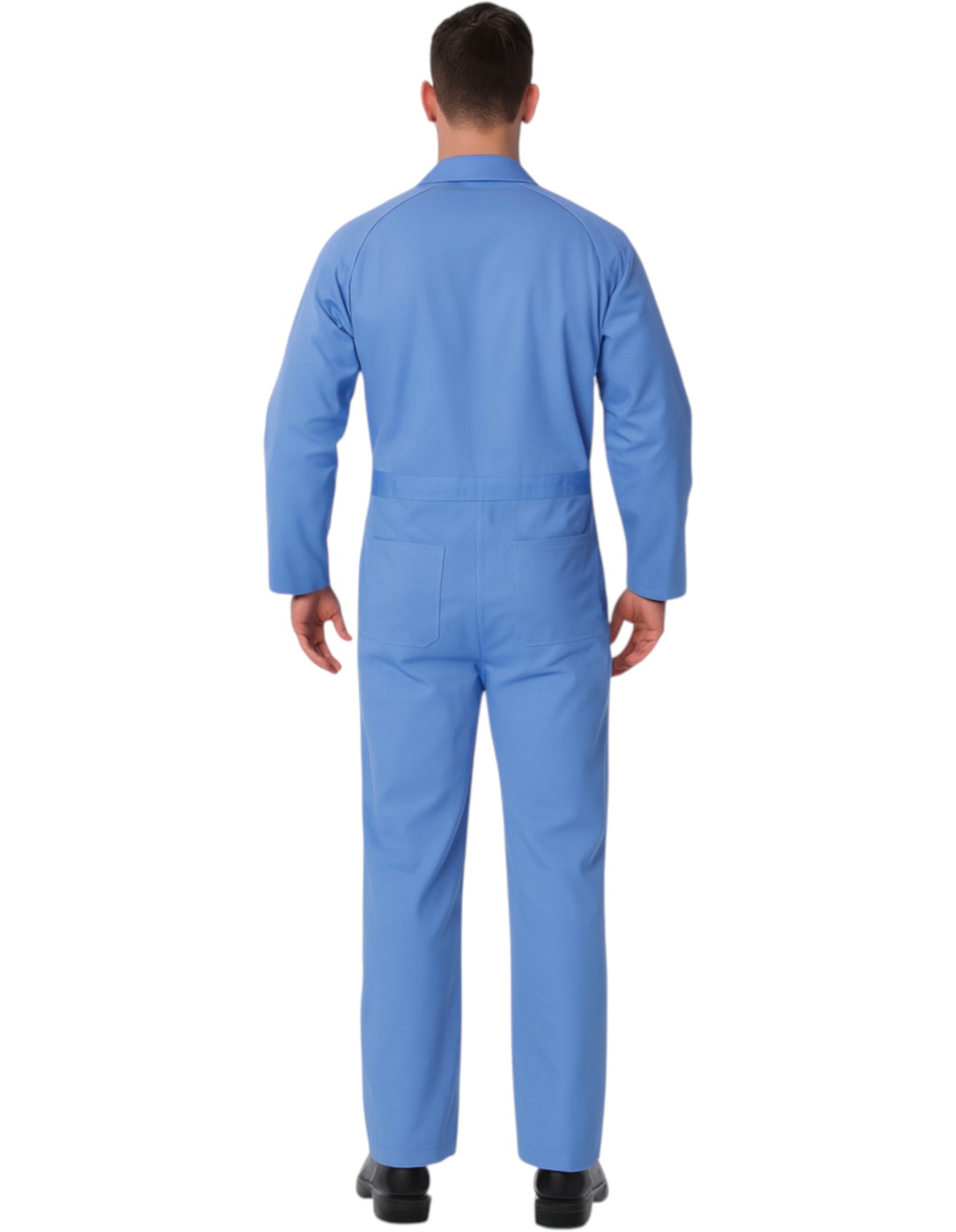 Mens Hard Yakka Cotton Lightweight Drill Coverall Blue Medit