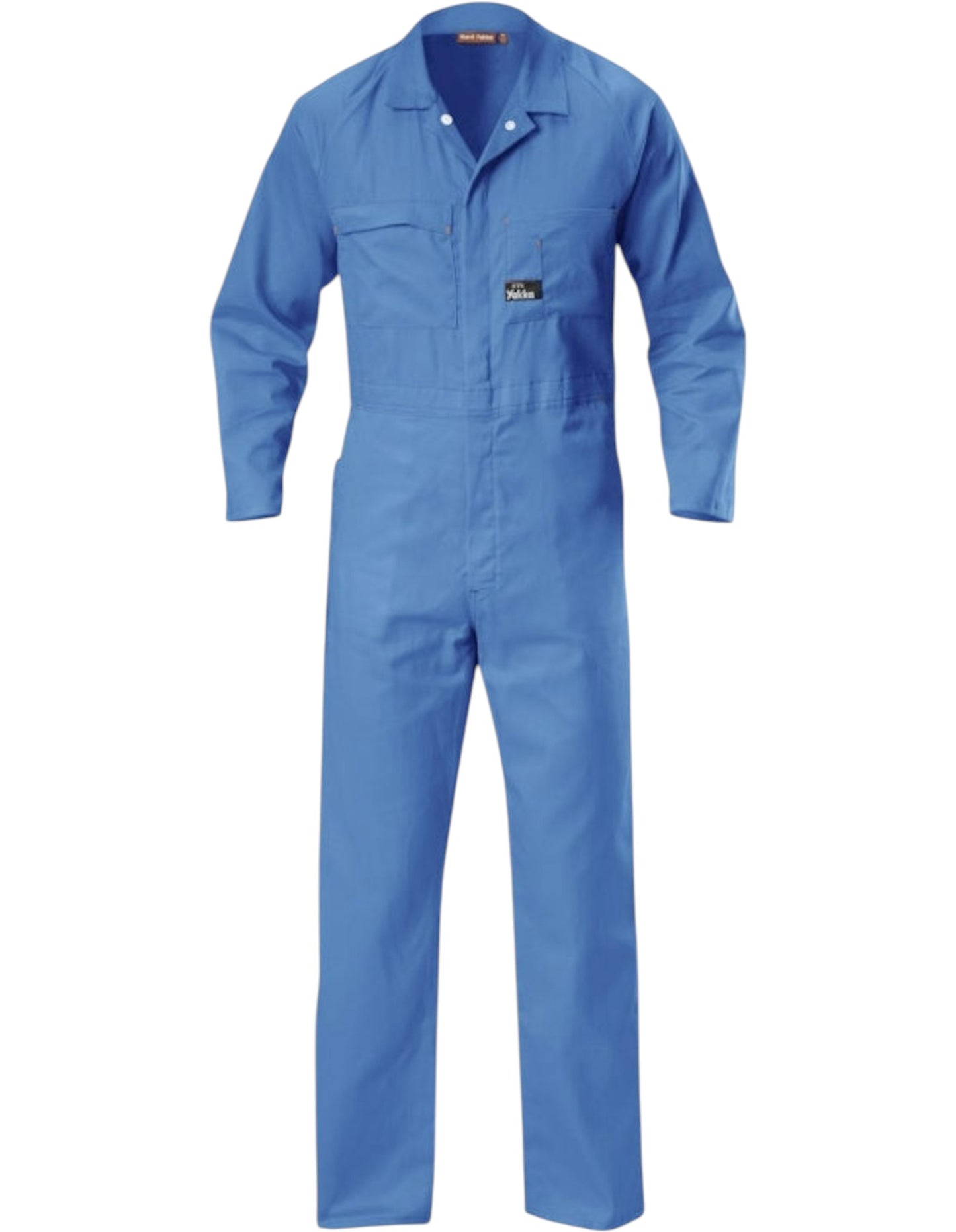 Mens Hard Yakka Cotton Lightweight Drill Coverall Blue Medit