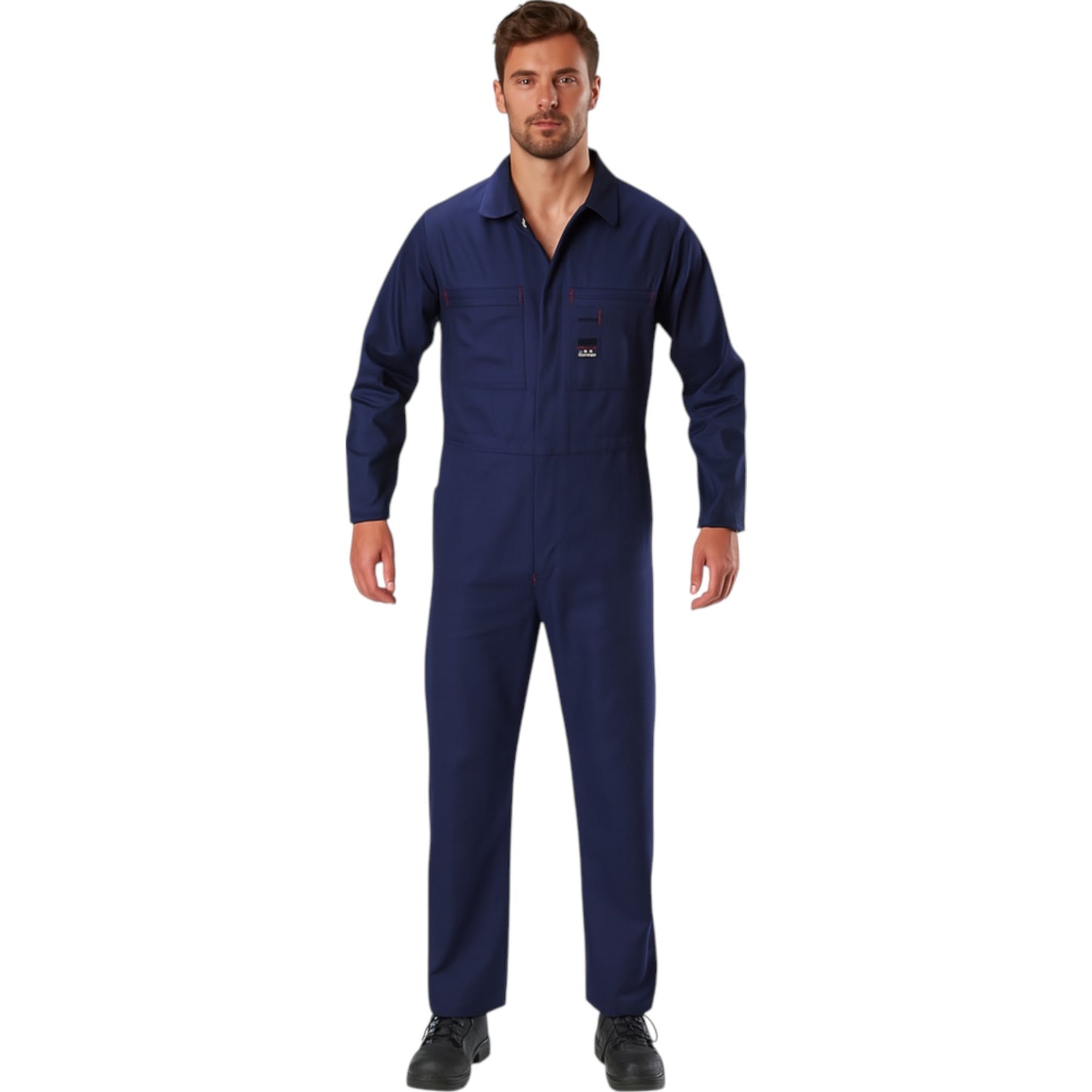 Mens Hard Yakka Cotton Lightweight Drill Coverall Navy
