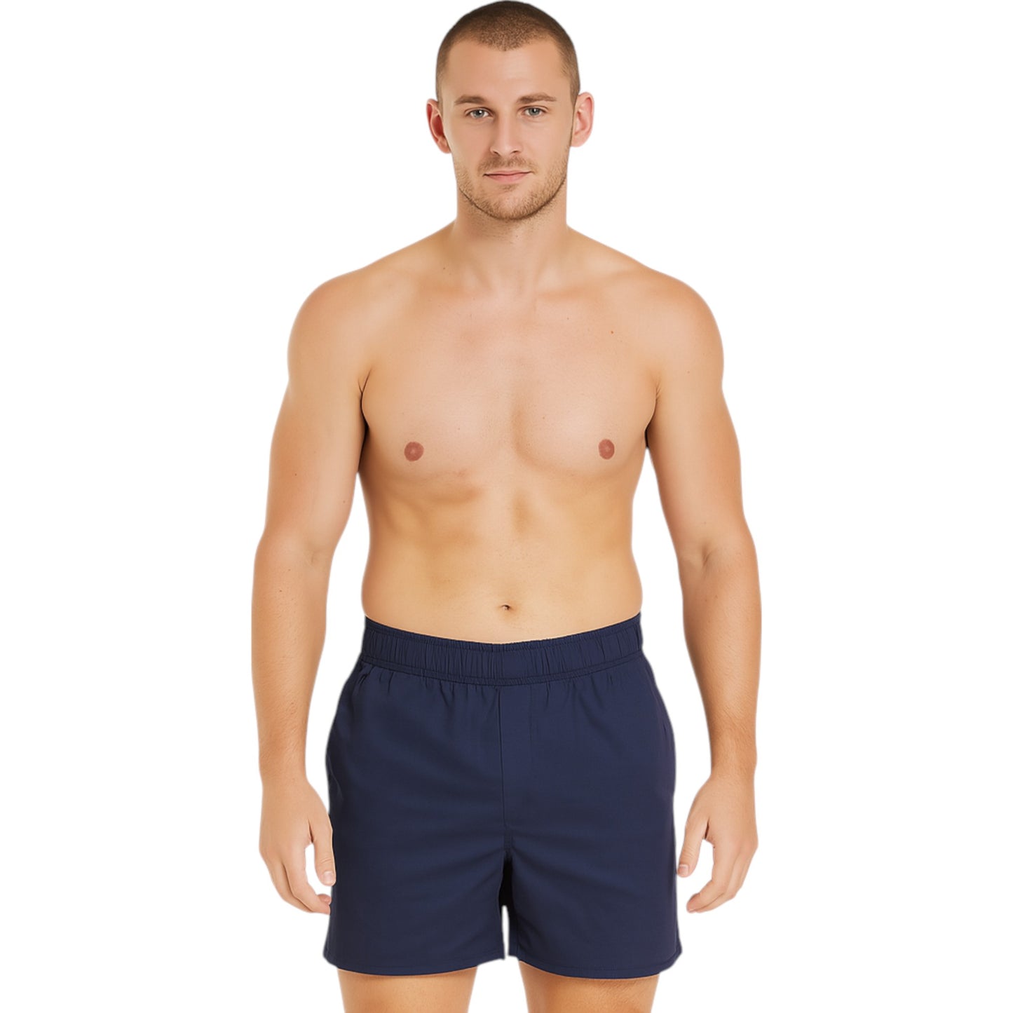 Mens Hard Yakka Elastic Waist Shorts Navy
