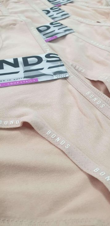 6 x Bonds Womens Comfytails Bikini Underwear Undies Base Blush Wwfpa