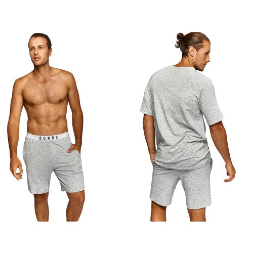 2 x Bonds Mens Comfy Livin Jersey Everyday Short Cotton Grey Shorts